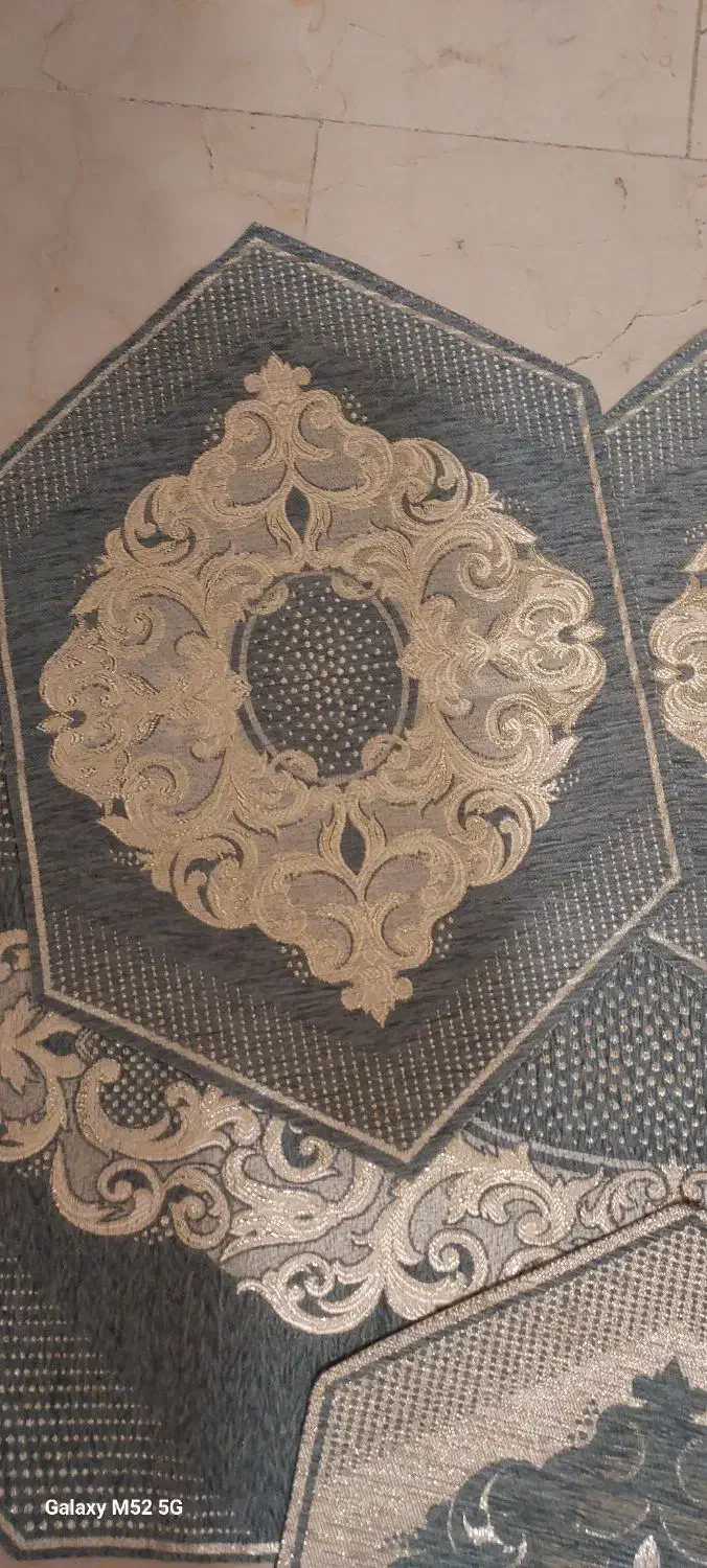 رومیزی ترمه کار اصفهان چهار تکه|پرده، رانر، رومیزی|تهران, دربند|دیوار