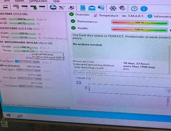 دوعدد هارد یک ترابایت و ۵۰۰ گیگ بلو وسترن دیجیتال|قطعات و لوازم جانبی رایانه|نهاوند, |دیوار