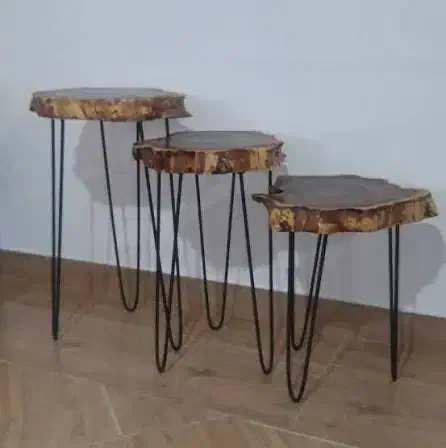 میز با پایه فلزی|مبلمان خانگی و میز عسلی|قائمشهر, |دیوار