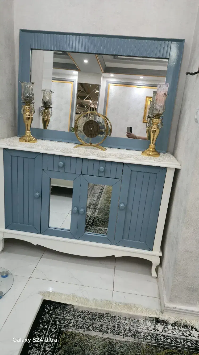 کنسول آینه با میز تی وی ست|بوفه، ویترین، کنسول|پاکدشت, پاکدشت (مامازند)|دیوار