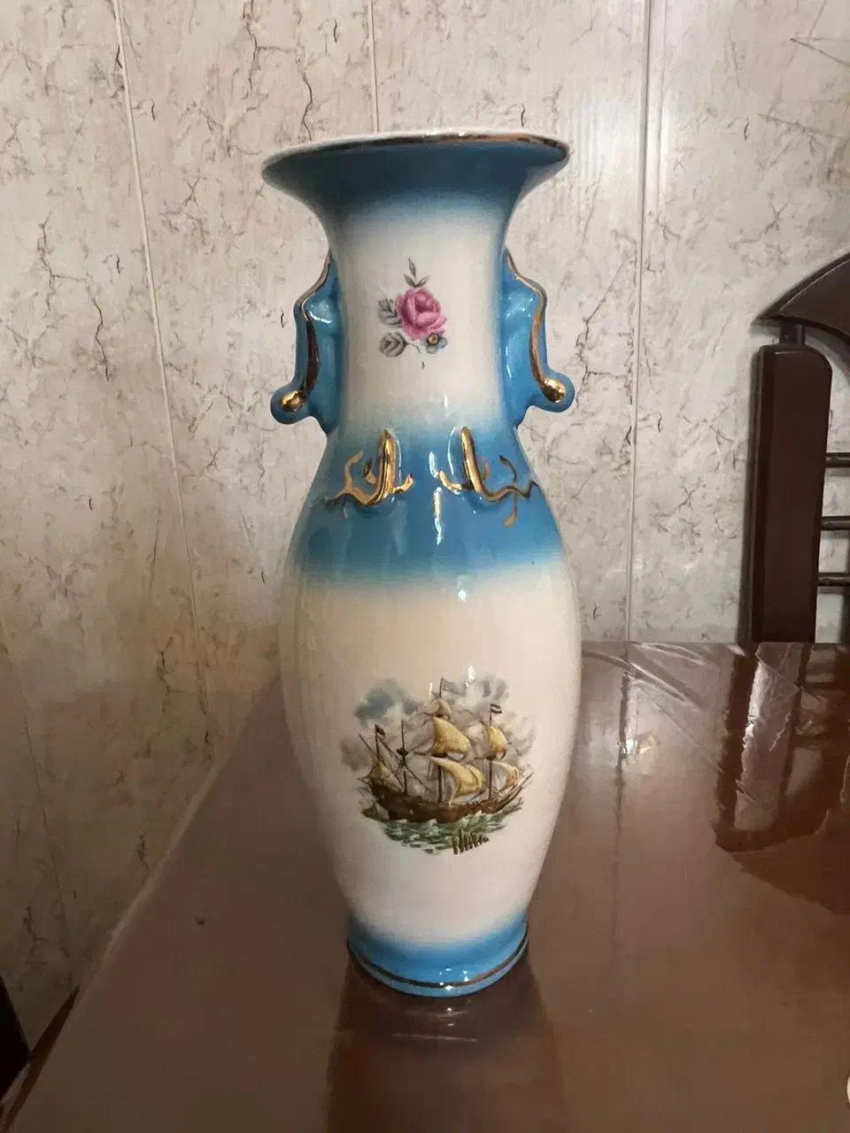 گلدان چینی عتیقه دو طرفه چهل سانت|مجسمه، تندیس، ماکت|تبریز, |دیوار