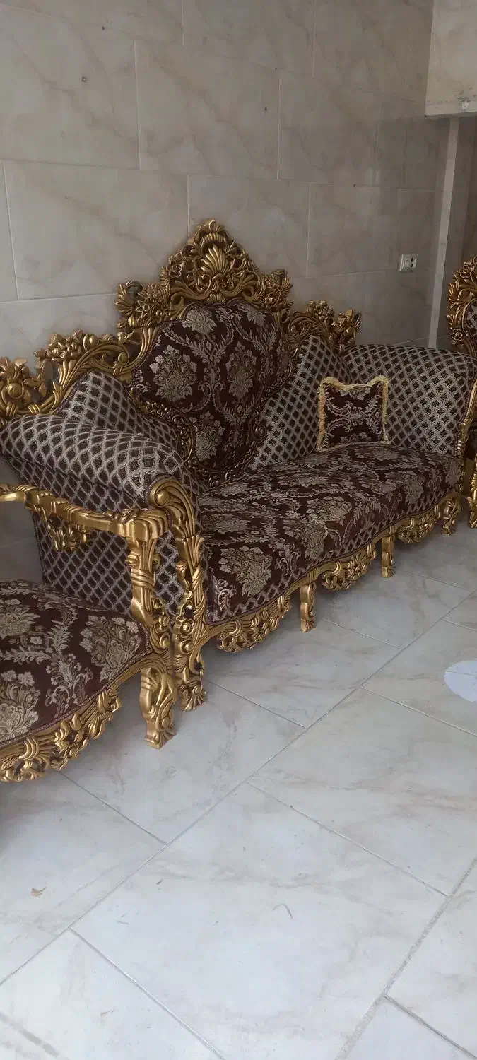 ... مبل . استیل سلطنتی تمام چوب|مبلمان خانگی و میز عسلی|بروجرد, |دیوار