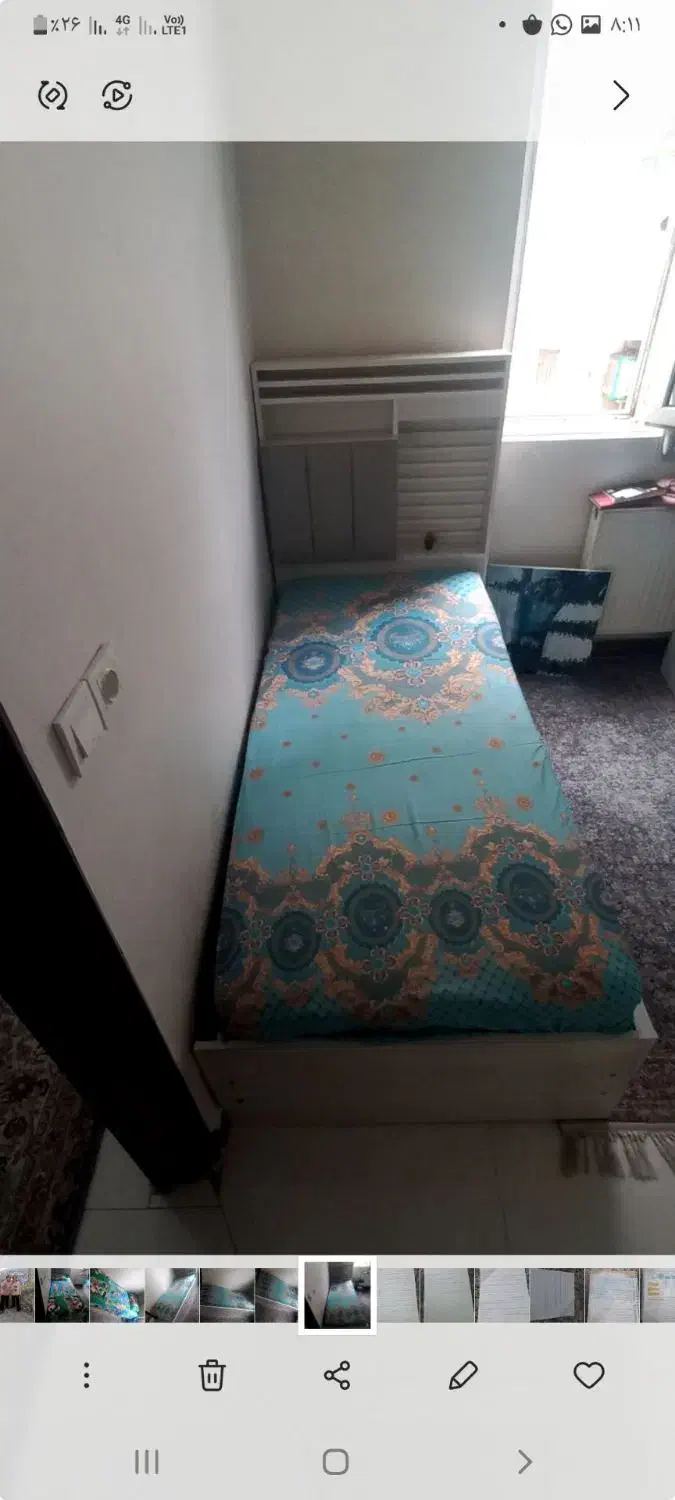 تخت نوجوان دوتا سالم|تشک تختخواب|باغستان, |دیوار