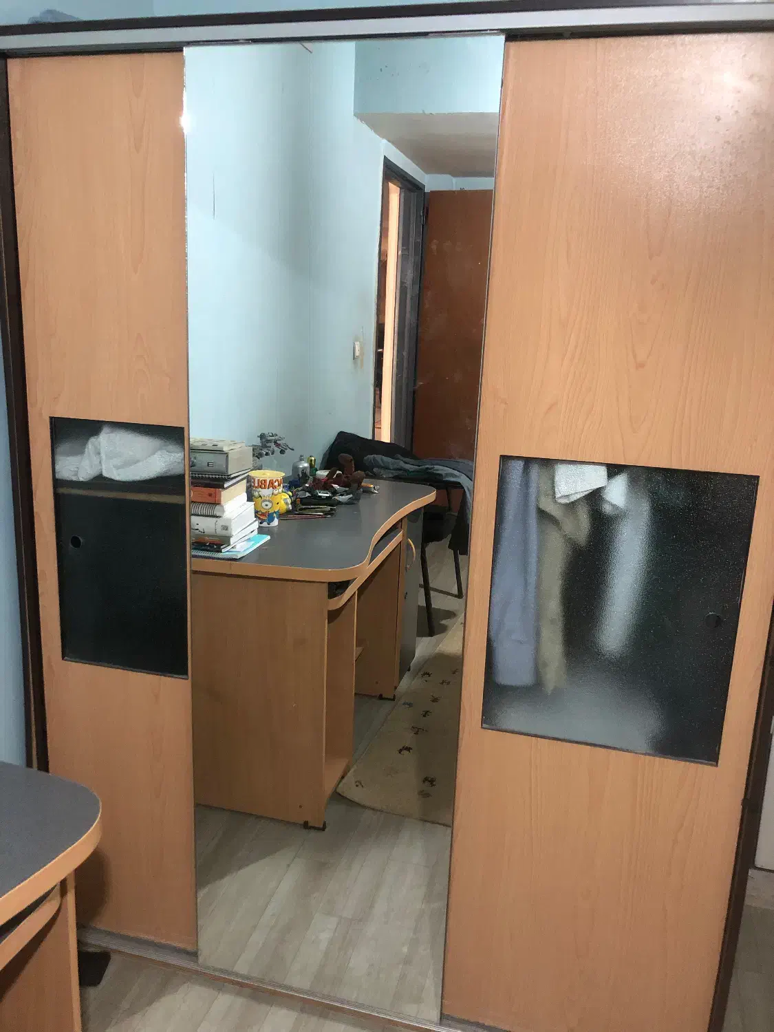 کمد ریل دار با اینه|جاکفشی، کمد، دراور|شیراز, باغ تخت|دیوار