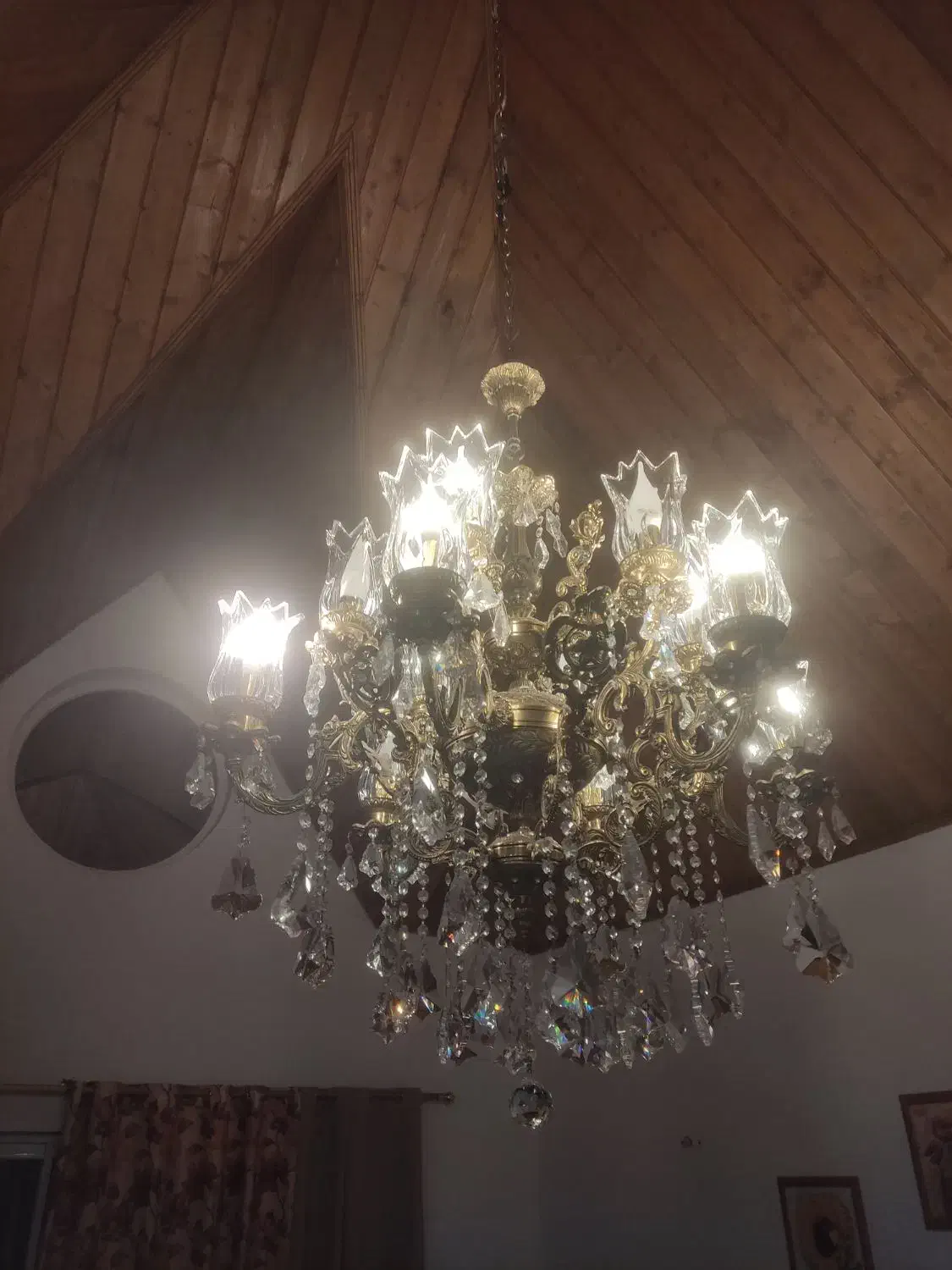 لوستر برنز|لوستر و چراغ آویز|تهران, کوهک|دیوار