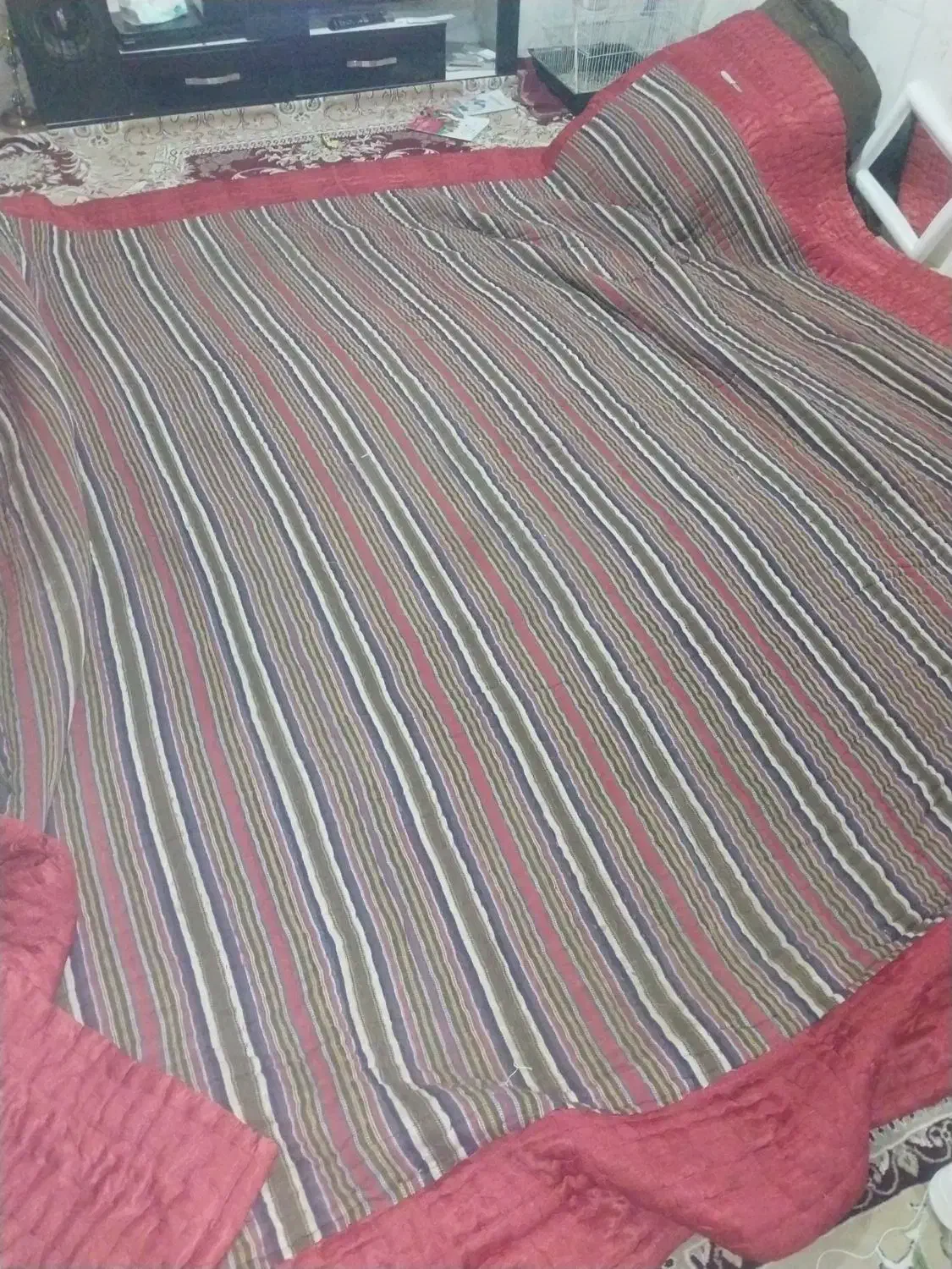 لحاف کرسی سه|رختخواب، بالش، پتو|ساوه, |دیوار