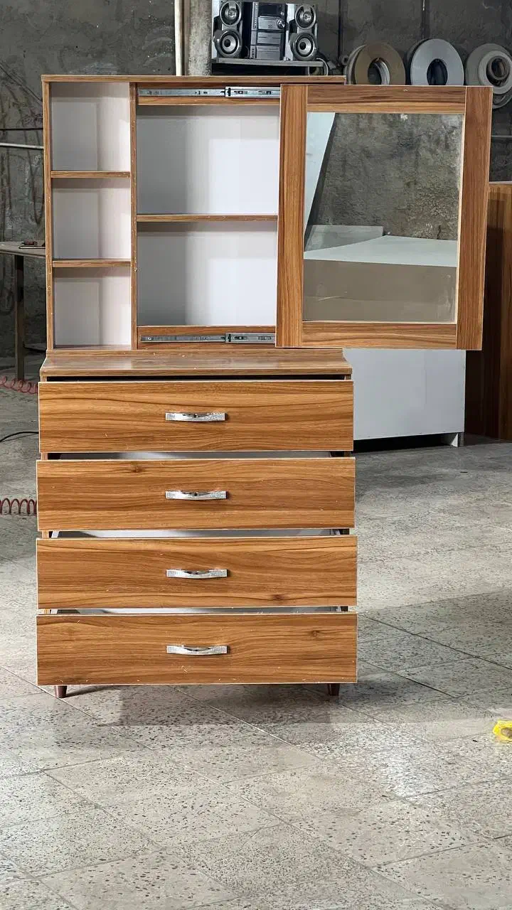 درارور میز ارایش با اینه بدون واسطه خودتولید کننده|جاکفشی، کمد، دراور|تهران, شهرک ولیعصر جنوبی|دیوار