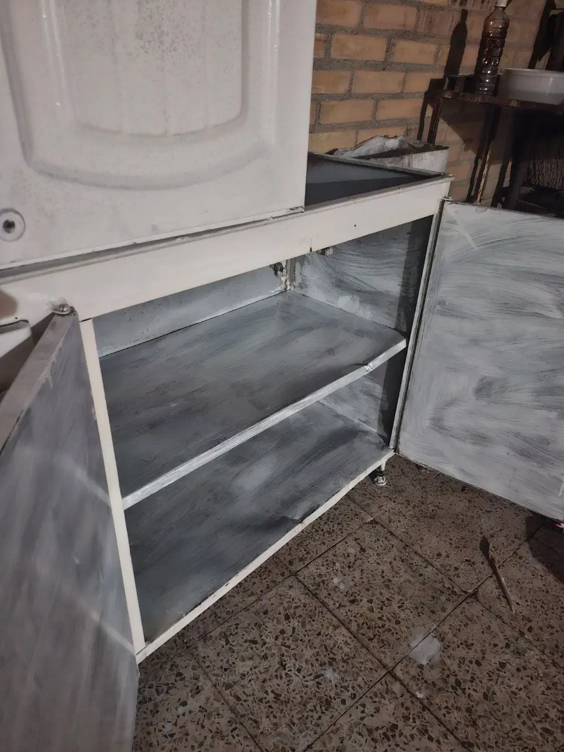 کابینت و گاز 5شعله طرح فر|آب‌چکان و نظم‌دهنده ظروف|شوشتر, |دیوار