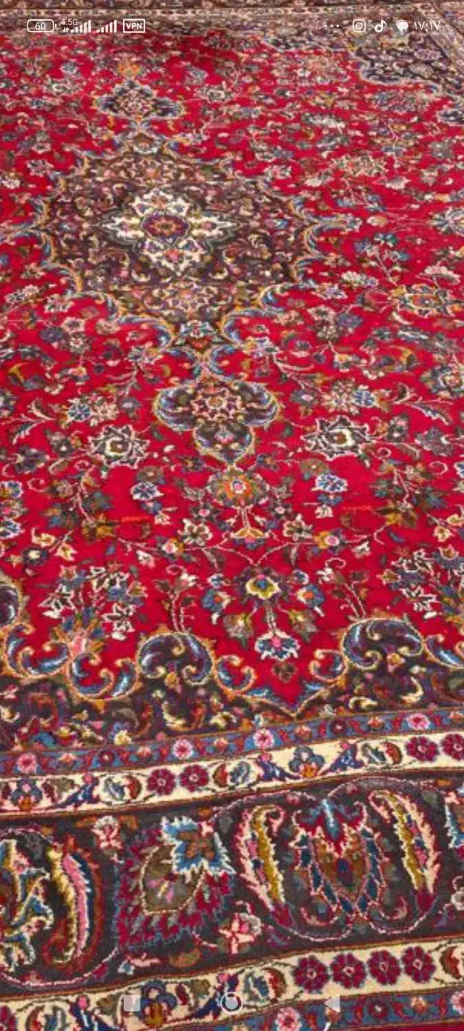 قالی دست بافت 12متری|فرش|مشهد, کلاهدوز|دیوار