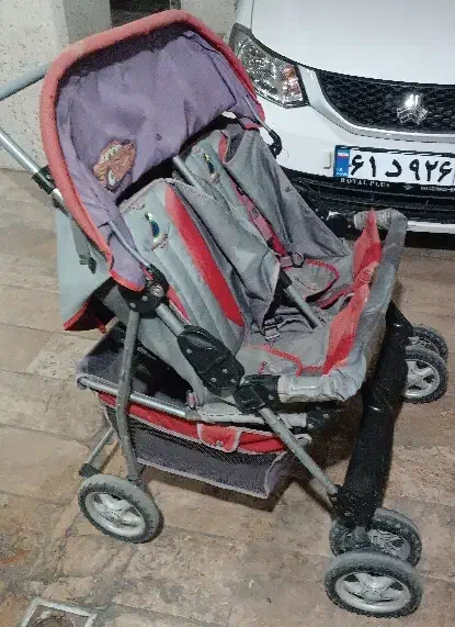 کالسکه دو قلو پیرکاردین|کالسکه و لوازم جانبی|قم, بلوار امین و ساحلی|دیوار