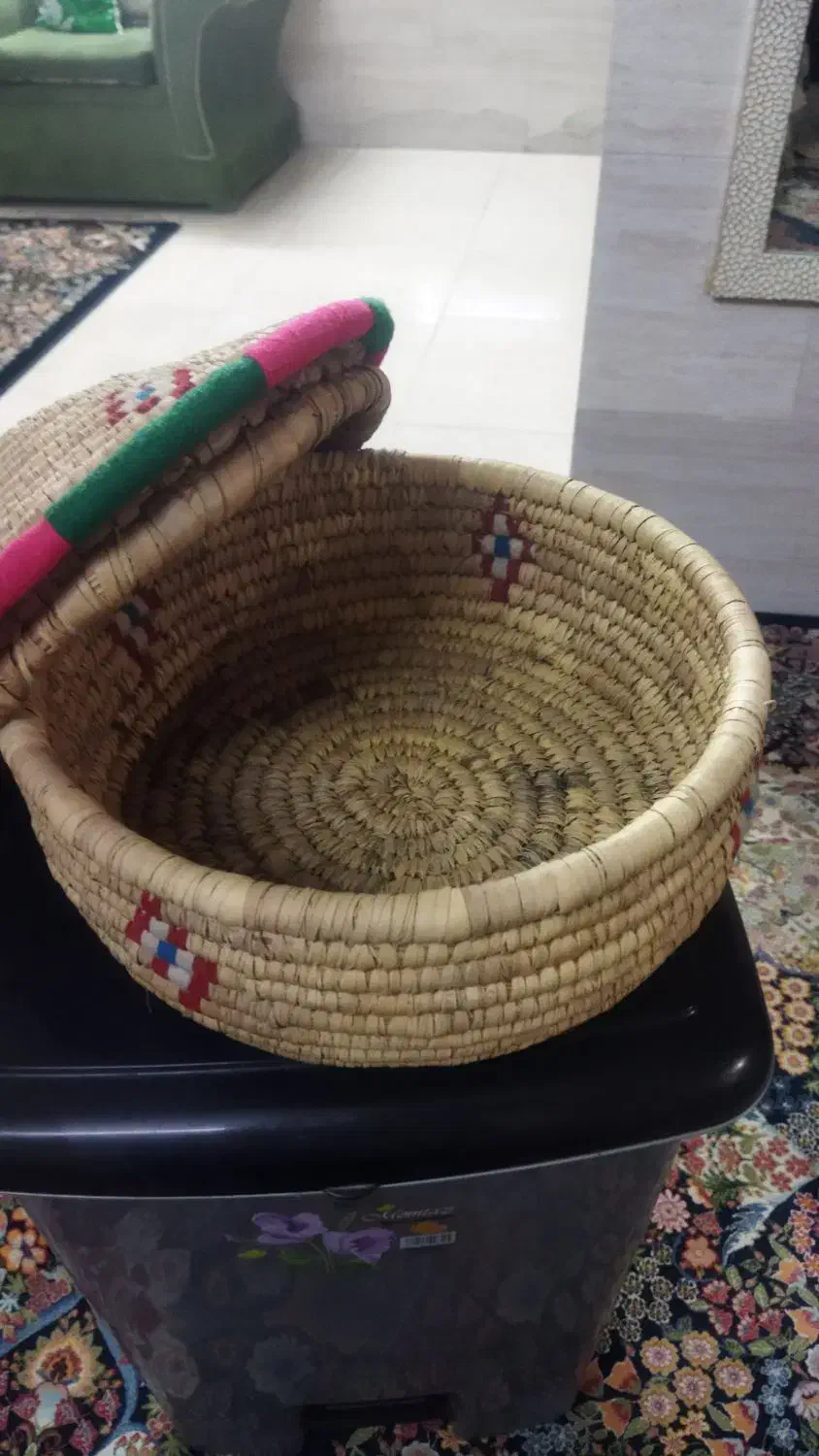 ظرف حصیری سنتی|صنایع دستی و سایر لوازم تزئینی|شیراز, لاله|دیوار