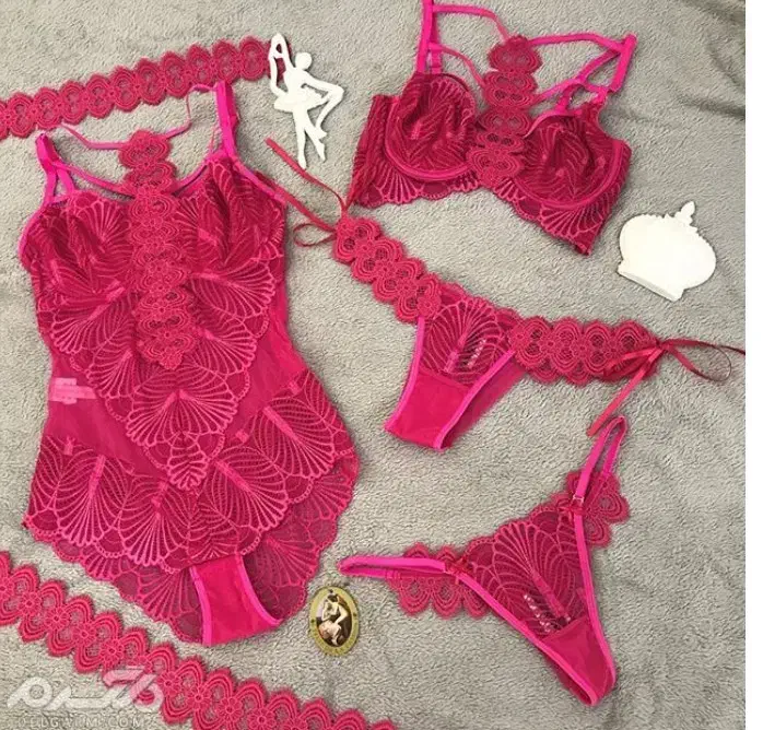 لباس زیر عروس در دو رنگ صورتی و قرمز|لباس|تبریز, |دیوار