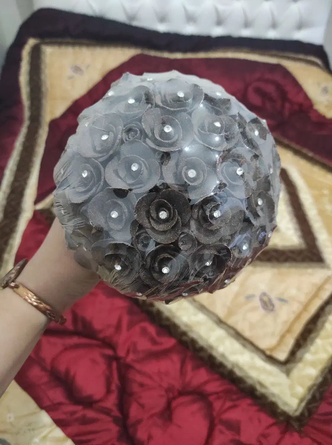 دسته گل حنایی|صنایع دستی و سایر لوازم تزئینی|شیراز, شهرک کوشکک|دیوار