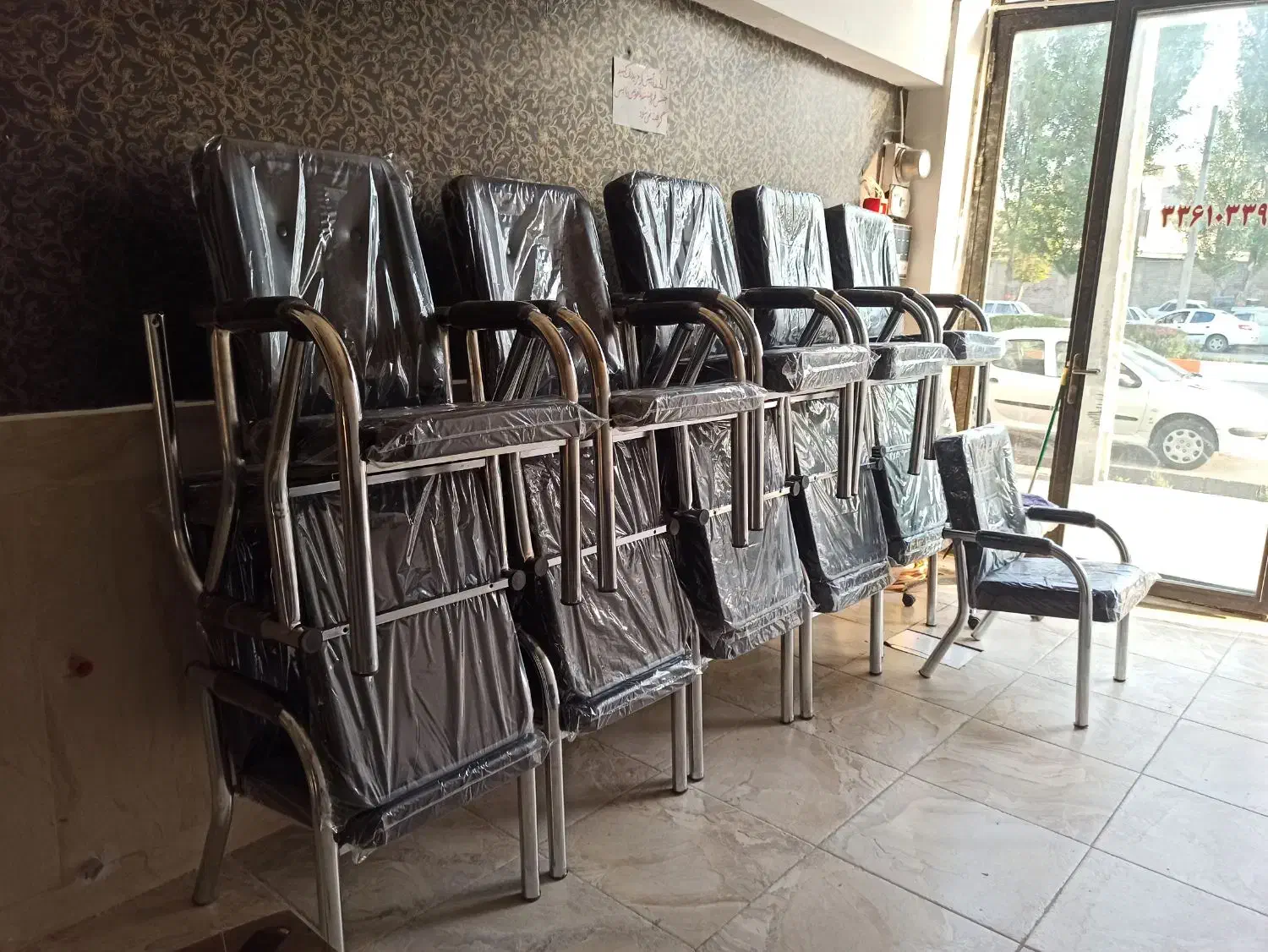 انواع صندلی انتظار فلزی اداری|صندلی و نیمکت|اردبیل, |دیوار