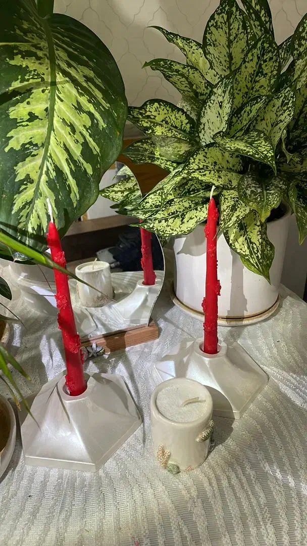 شمعدان سنگ مصنوعی|صنایع دستی و سایر لوازم تزئینی|قم, شهرک امام حسن|دیوار