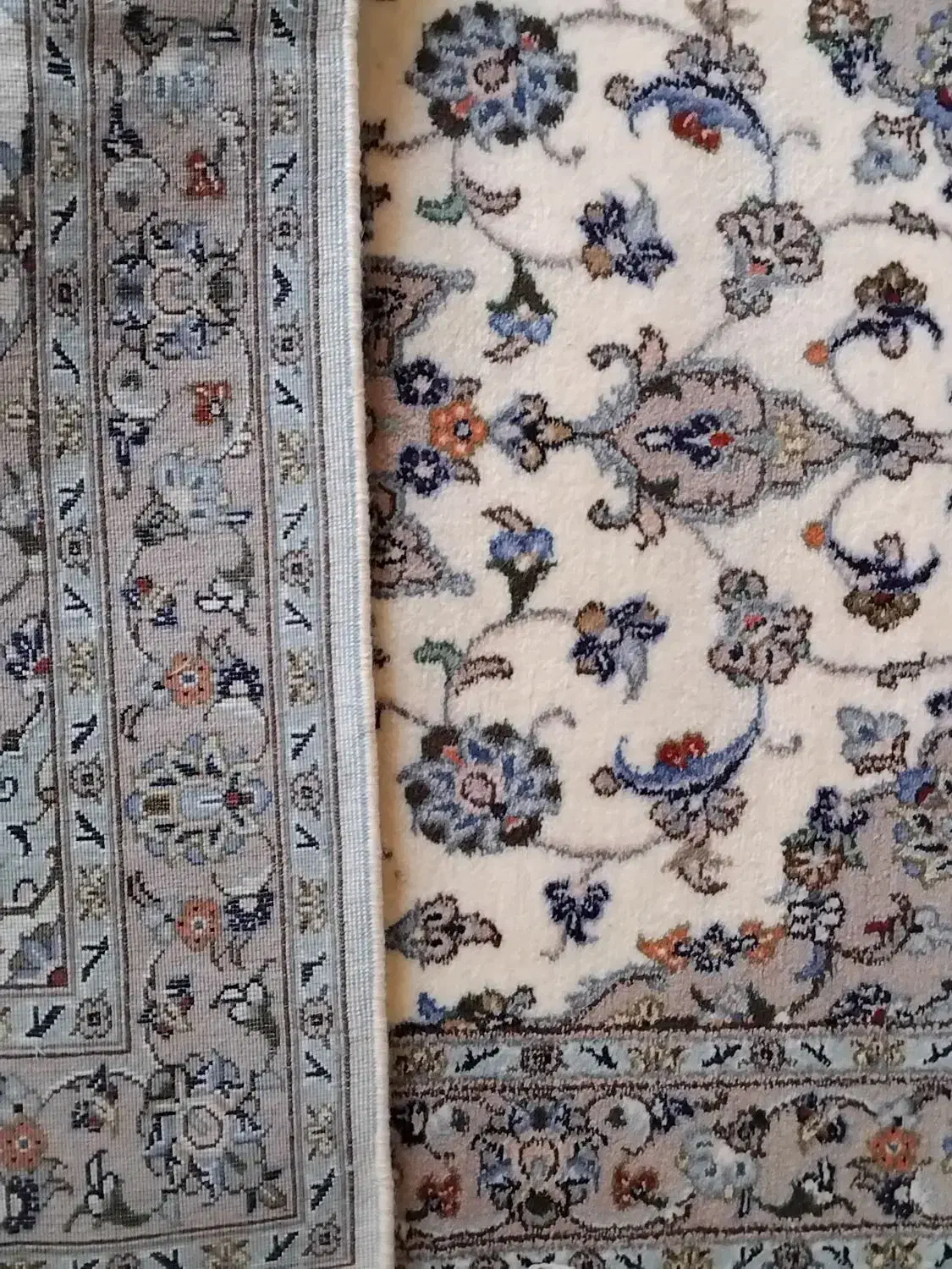 فرش دستباف بافت از جنس پشم بدون ابریشم|فرش|کاشان, رسالت|دیوار