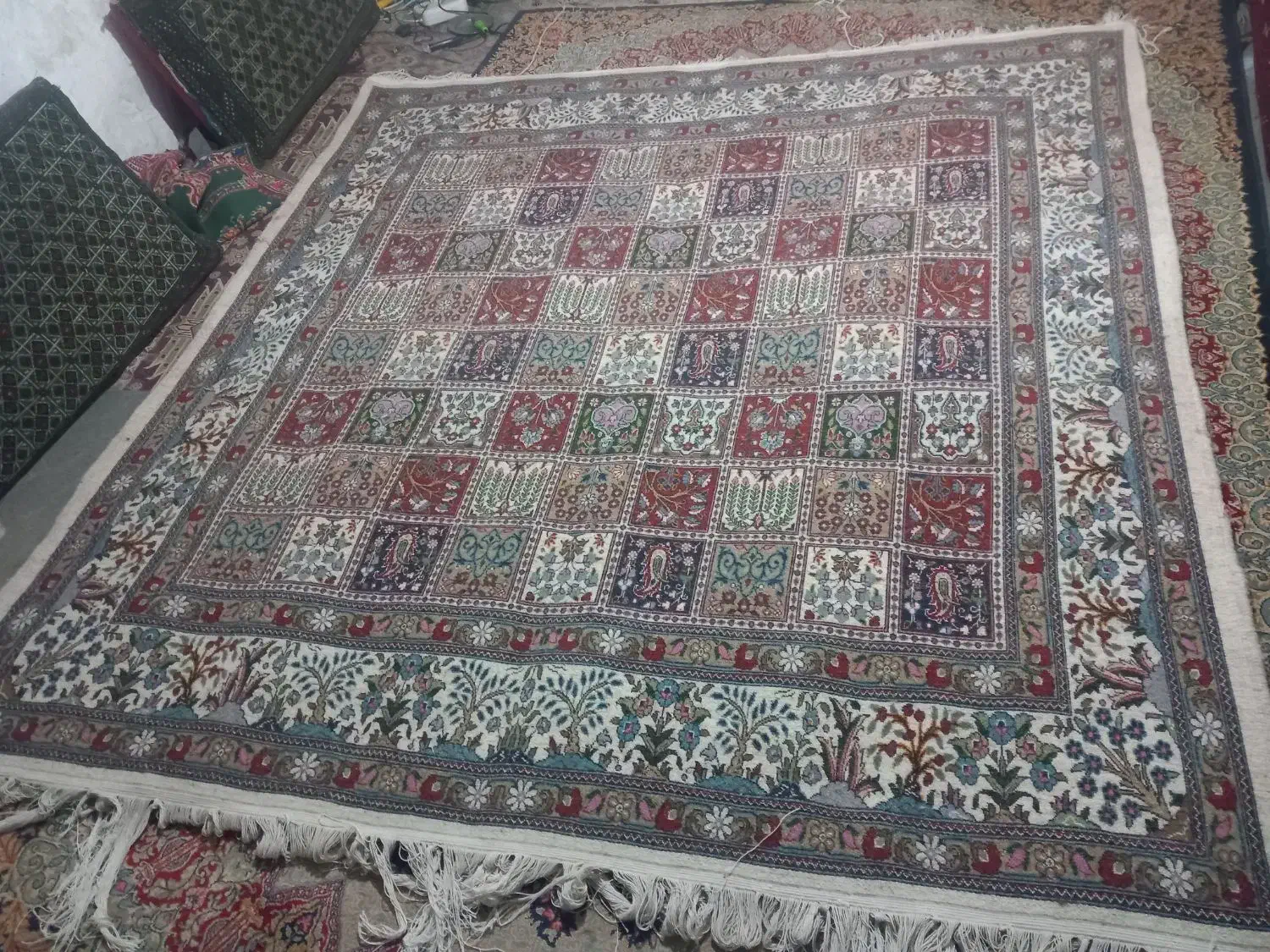 فرش دستباف 2در2|فرش|درح, |دیوار