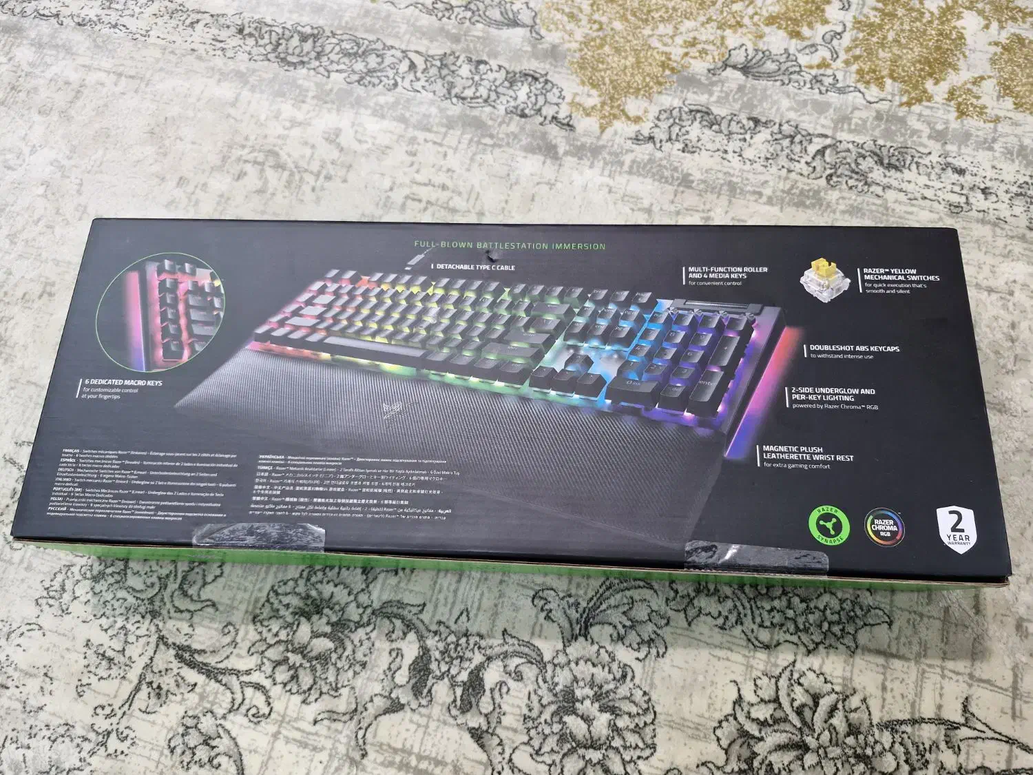 کیبوردریزر گیمینگ Razer Blackwidow v4 - مانیتور|قطعات و لوازم جانبی رایانه|تهران, امام حسین|دیوار