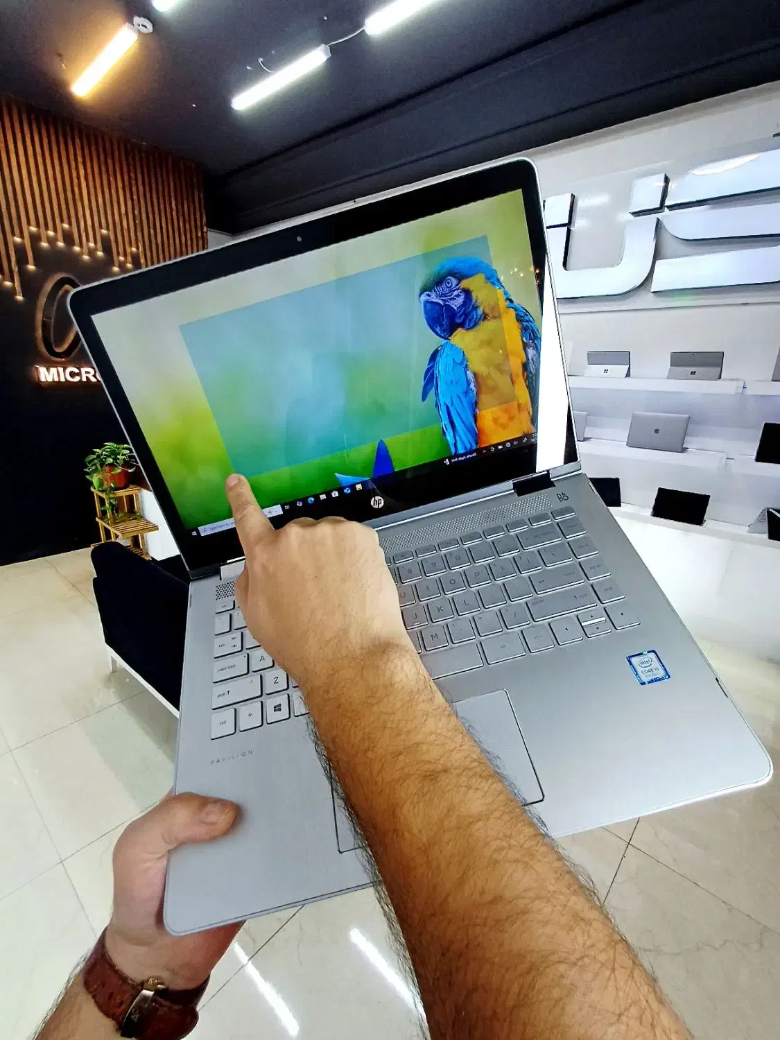 لپتاپ اچ پی لمسی ۳۶۰ درجه HP pavilion|رایانه همراه|نیشابور, دارایی|دیوار