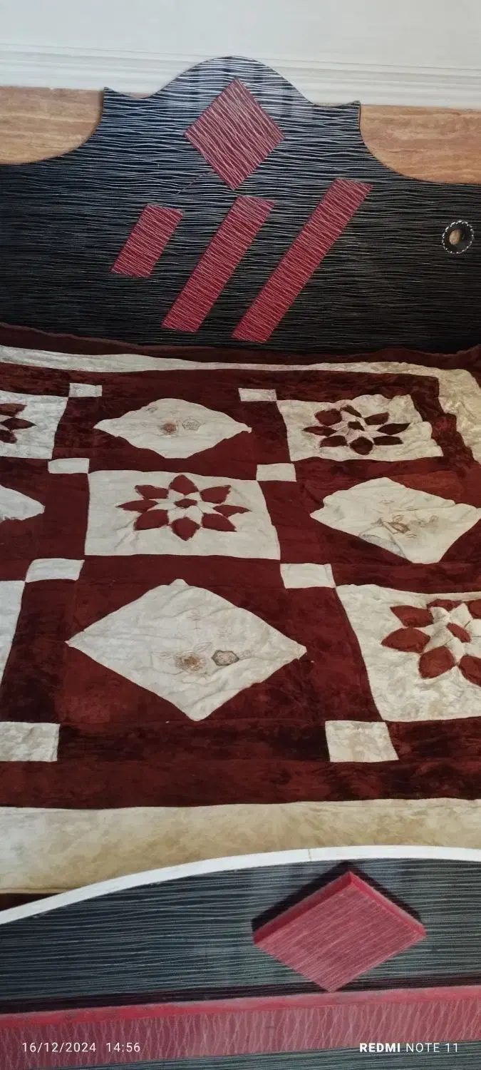 تخت خواب تمام ام دی اف|تخت و سرویس خواب|اهواز, لشکرآباد|دیوار