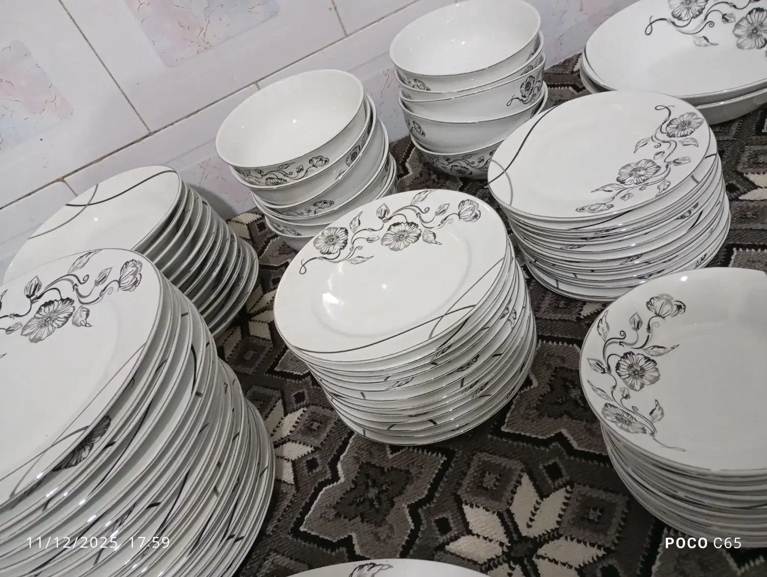 چینی اصلی (پندچینی)|ظروف سرو و پذیرایی|جوانرود, |دیوار