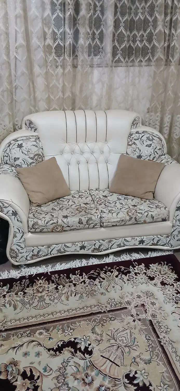 مبل ۷ نفره با رویه مبل|مبلمان خانگی و میز عسلی|خرم‌آباد, |دیوار