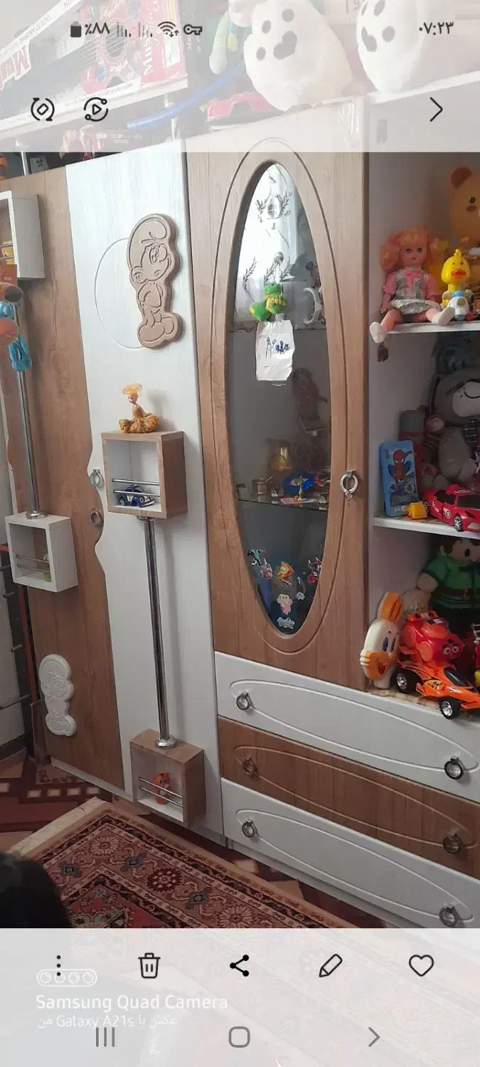 کمد در حد نو|تخت و سرویس خواب|گلپایگان, |دیوار