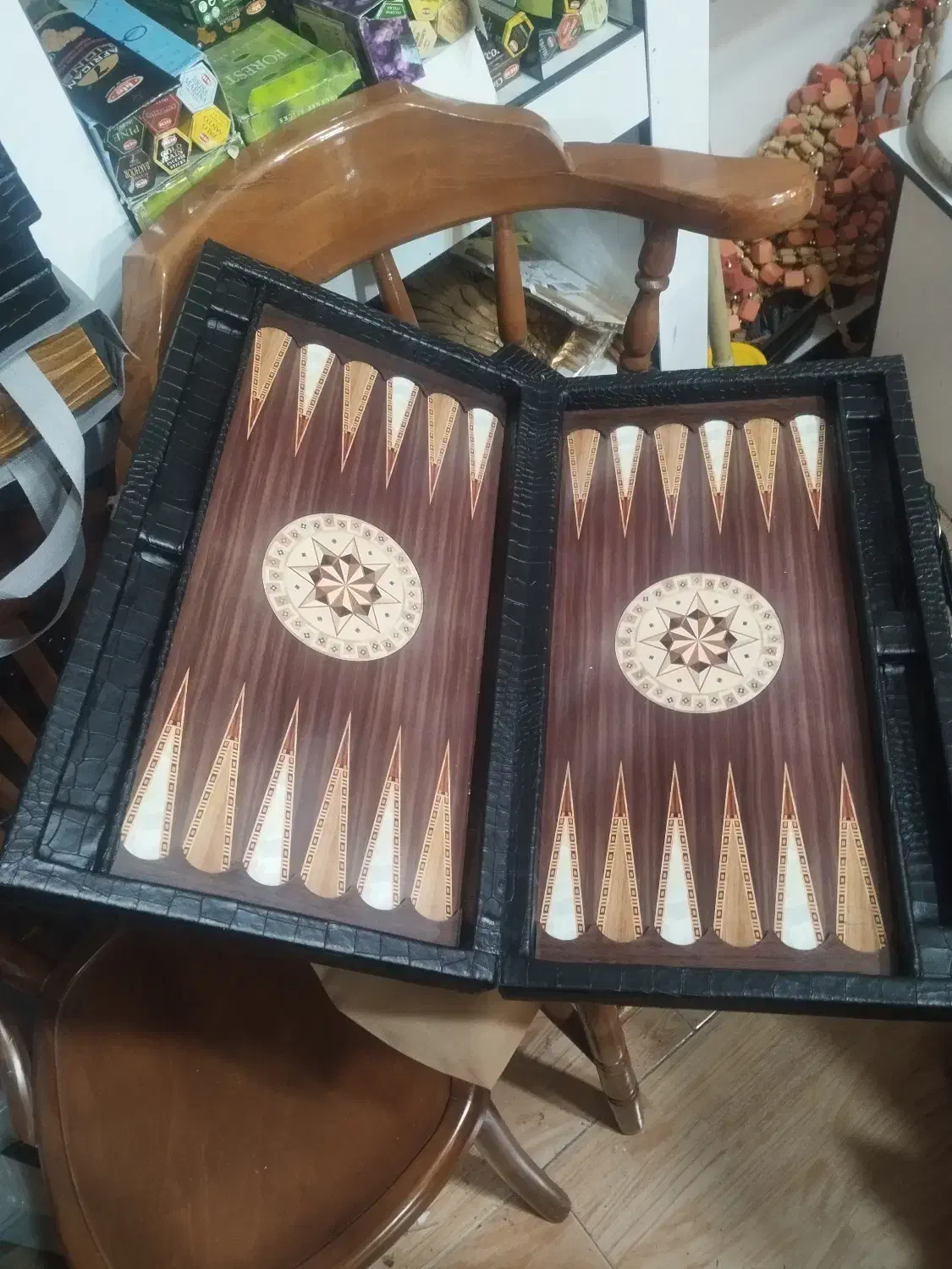 تخته نرد روکش چرم|اسباببازی|گنبد کاووس, |دیوار