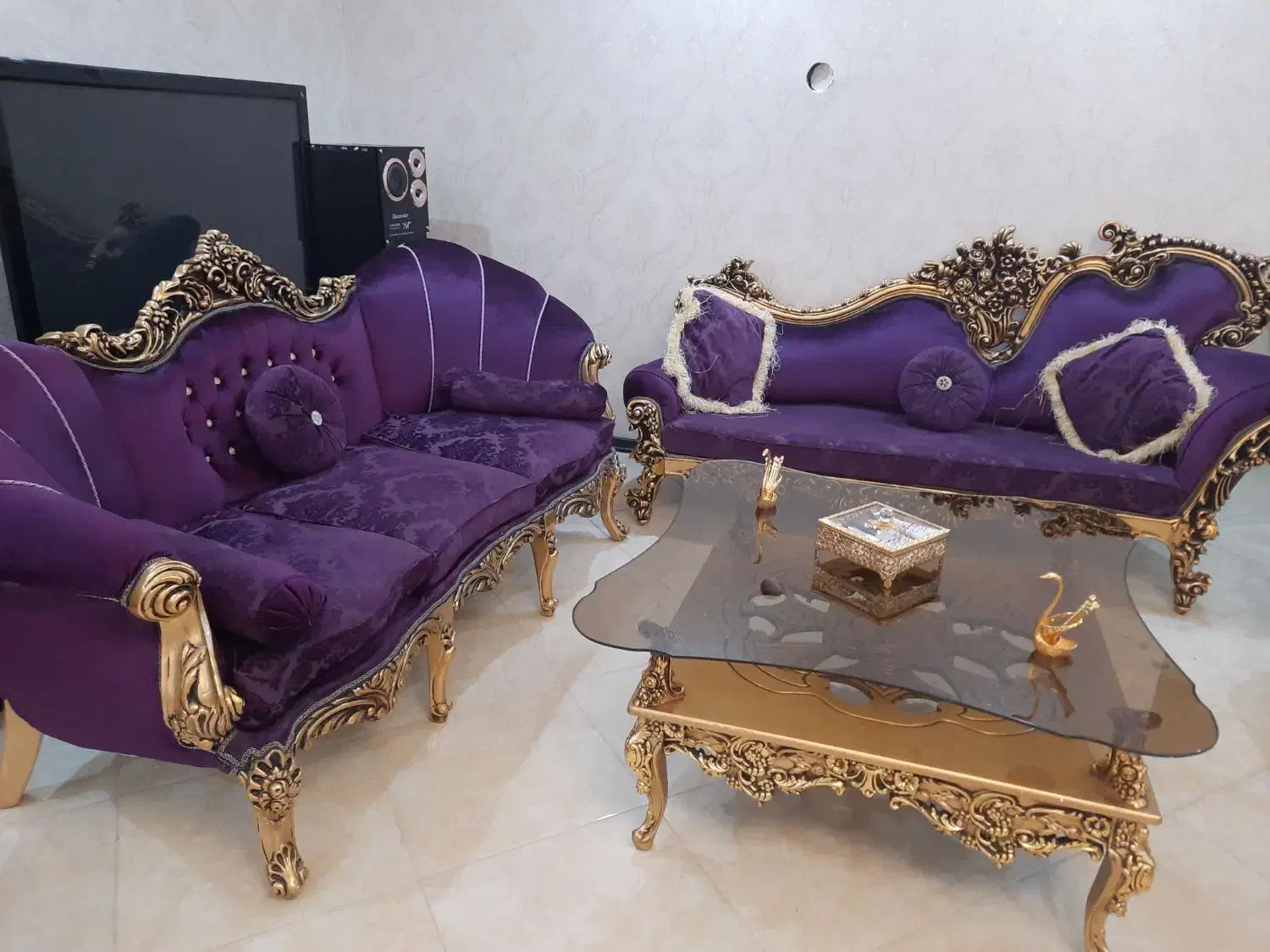 مبلمان کلاسیک ورق طلا|مبلمان خانگی و میز عسلی|محمدشهر, ولدآباد|دیوار