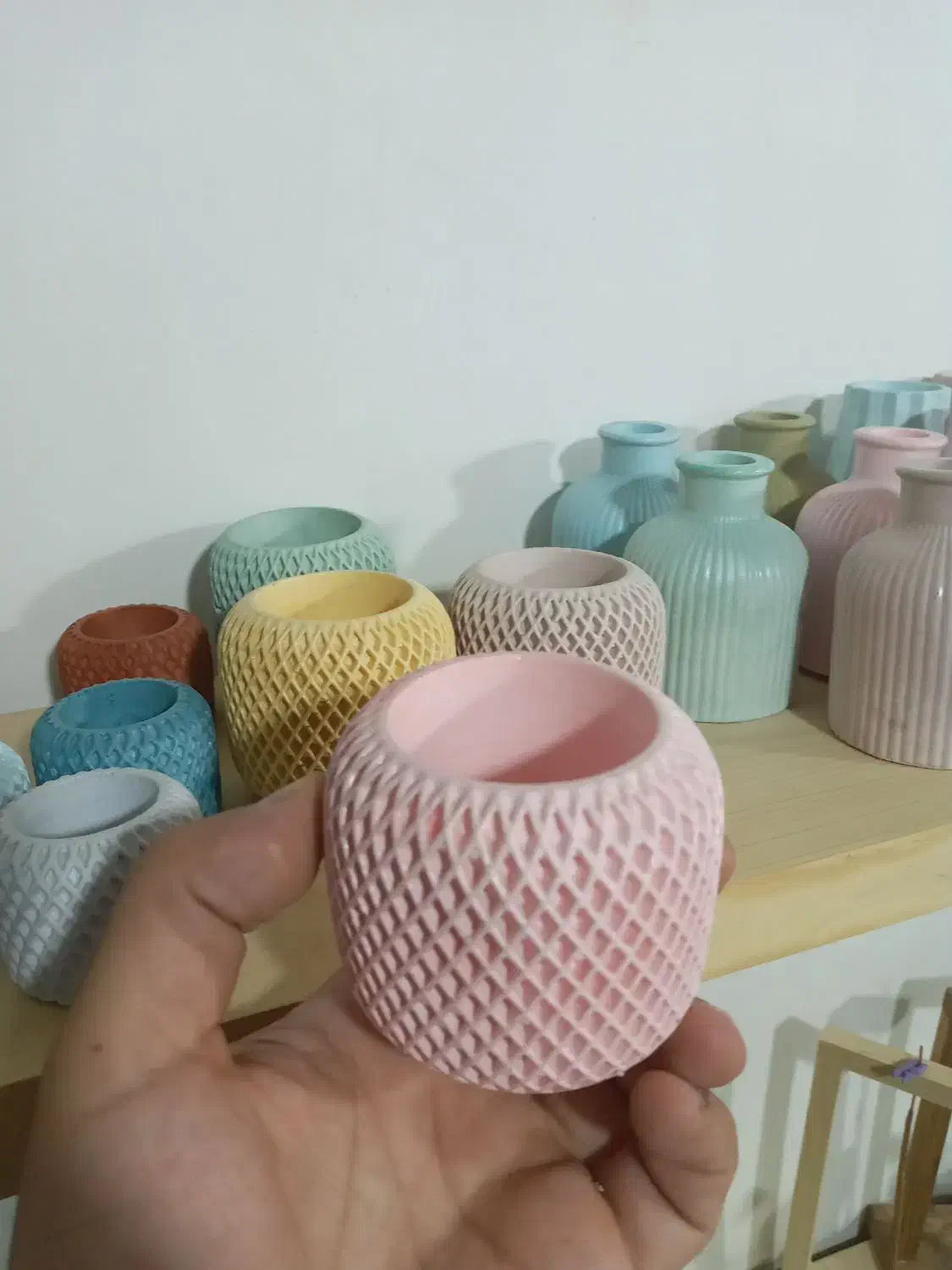 جا شمعی  گلدان دکوری تزئینی گل|بدلیجات|سبزوار, گلشن|دیوار