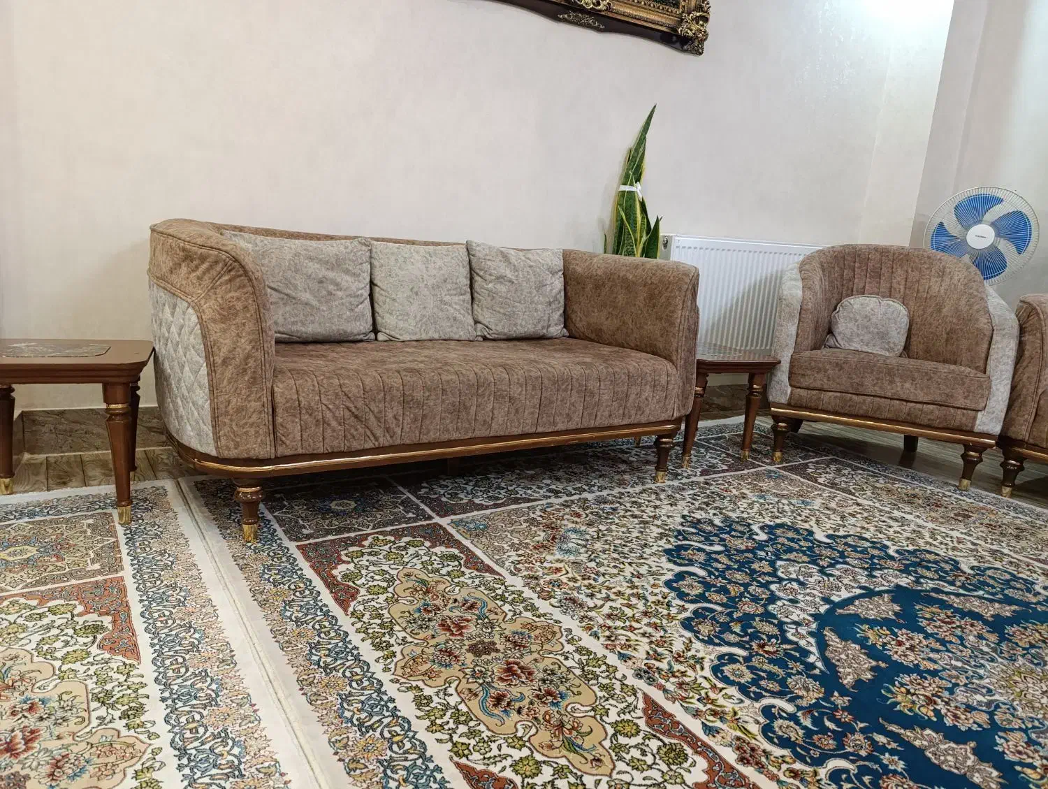 مبلمان ۸ نفره|مبلمان خانگی و میز عسلی|بوئین زهرا, |دیوار