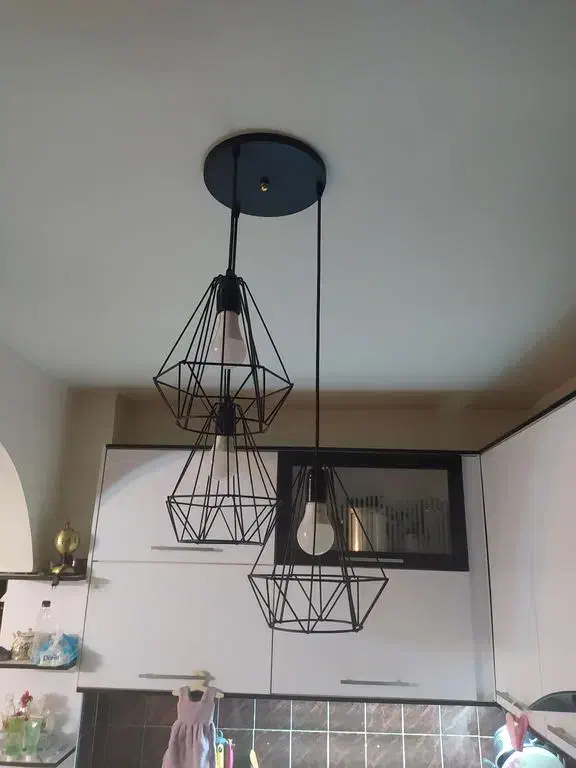 لوستر سه تایی آشپزخانه|لوستر و چراغ آویز|بیجار, |دیوار