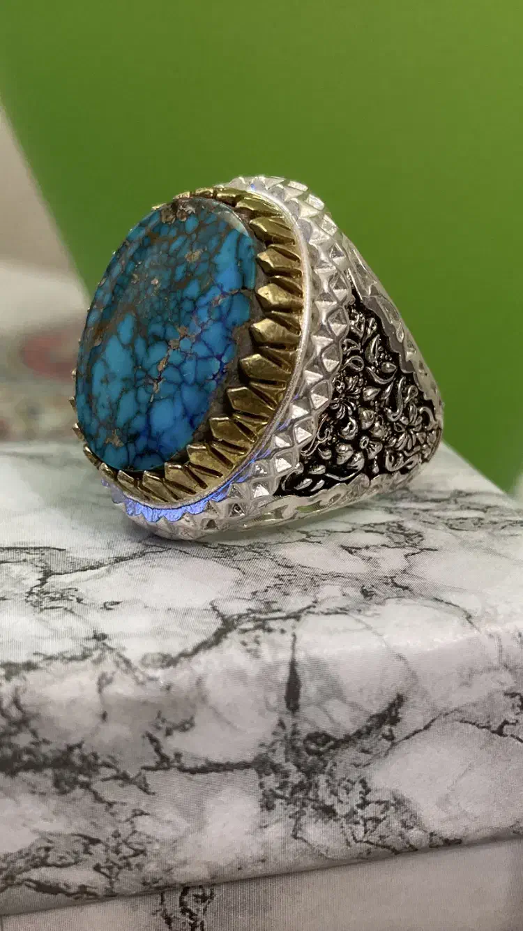 انگشتر نقره فیروزه نیشابور|جواهرات|تهران, سردارجنگل|دیوار