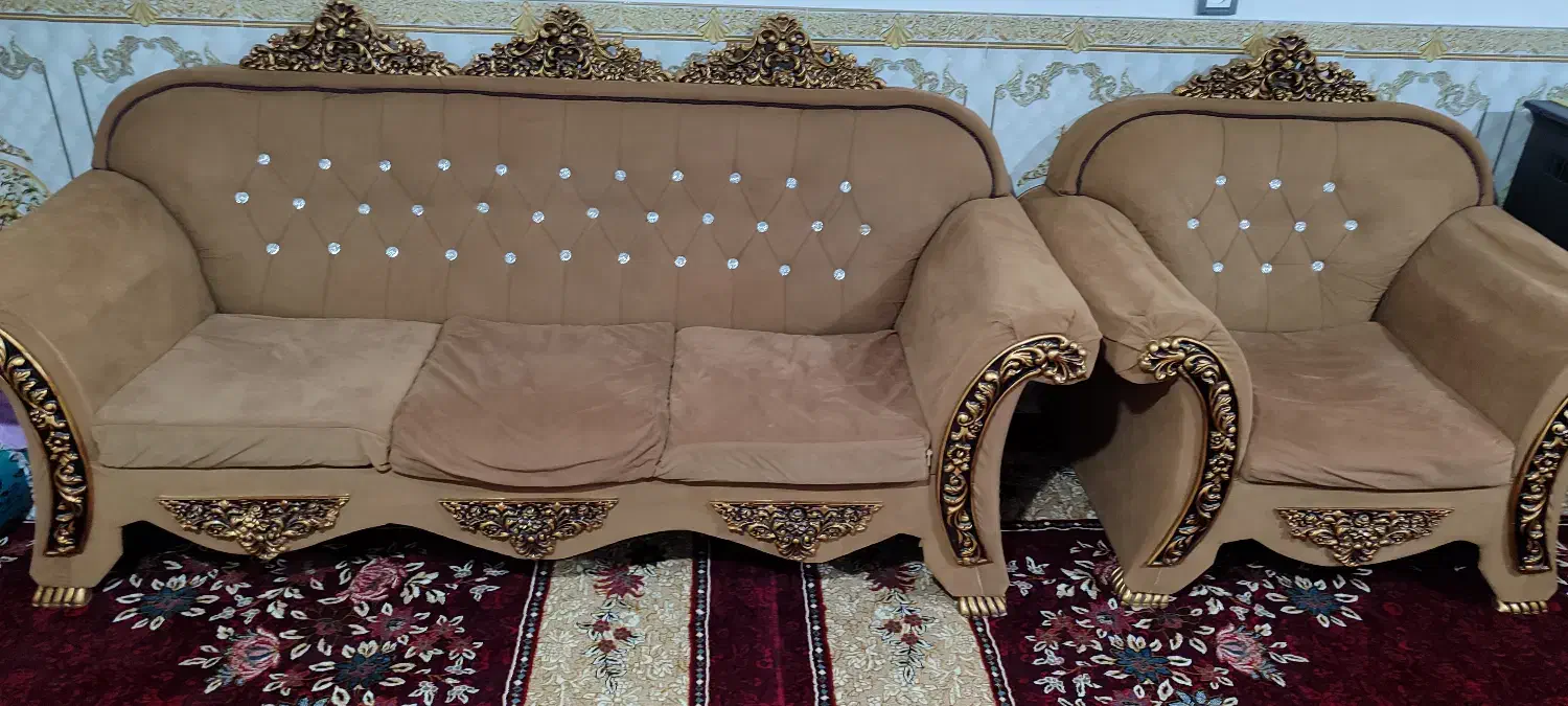 مبل سلطنطی|مبلمان خانگی و میز عسلی|سرپل ذهاب, |دیوار