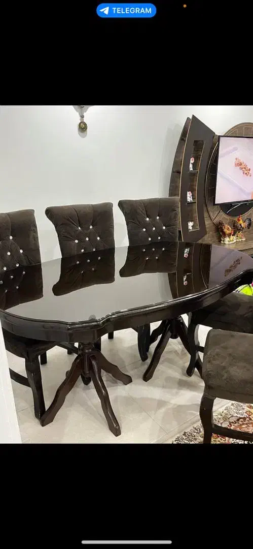 میز ناهار خوری 6نفره|میز و صندلی غذاخوری|کلاچای, |دیوار