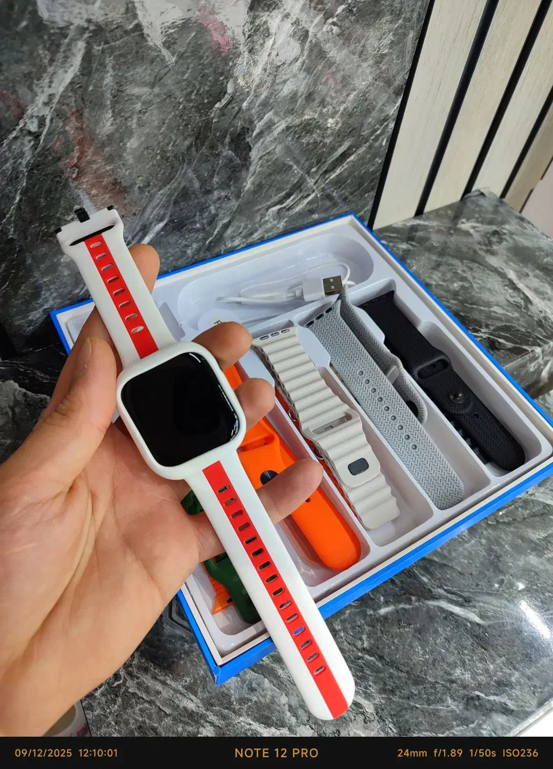 ساعت هوشمند 10بنده برند ویزمی سایز ۴۵هدیه محافظ|ساعت|کرج, اتحاد|دیوار