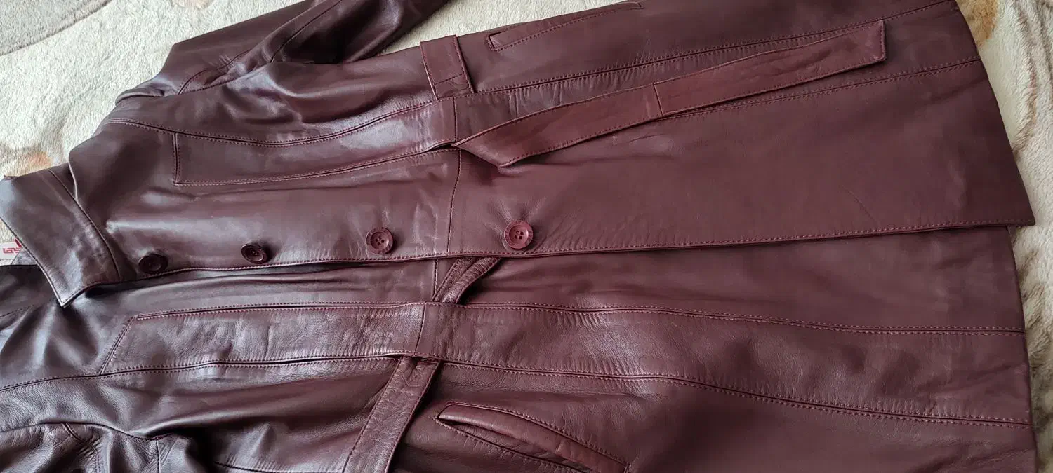 پالتو نوین چرم سایز 38 40|لباس|پرند, فاز ۱|دیوار