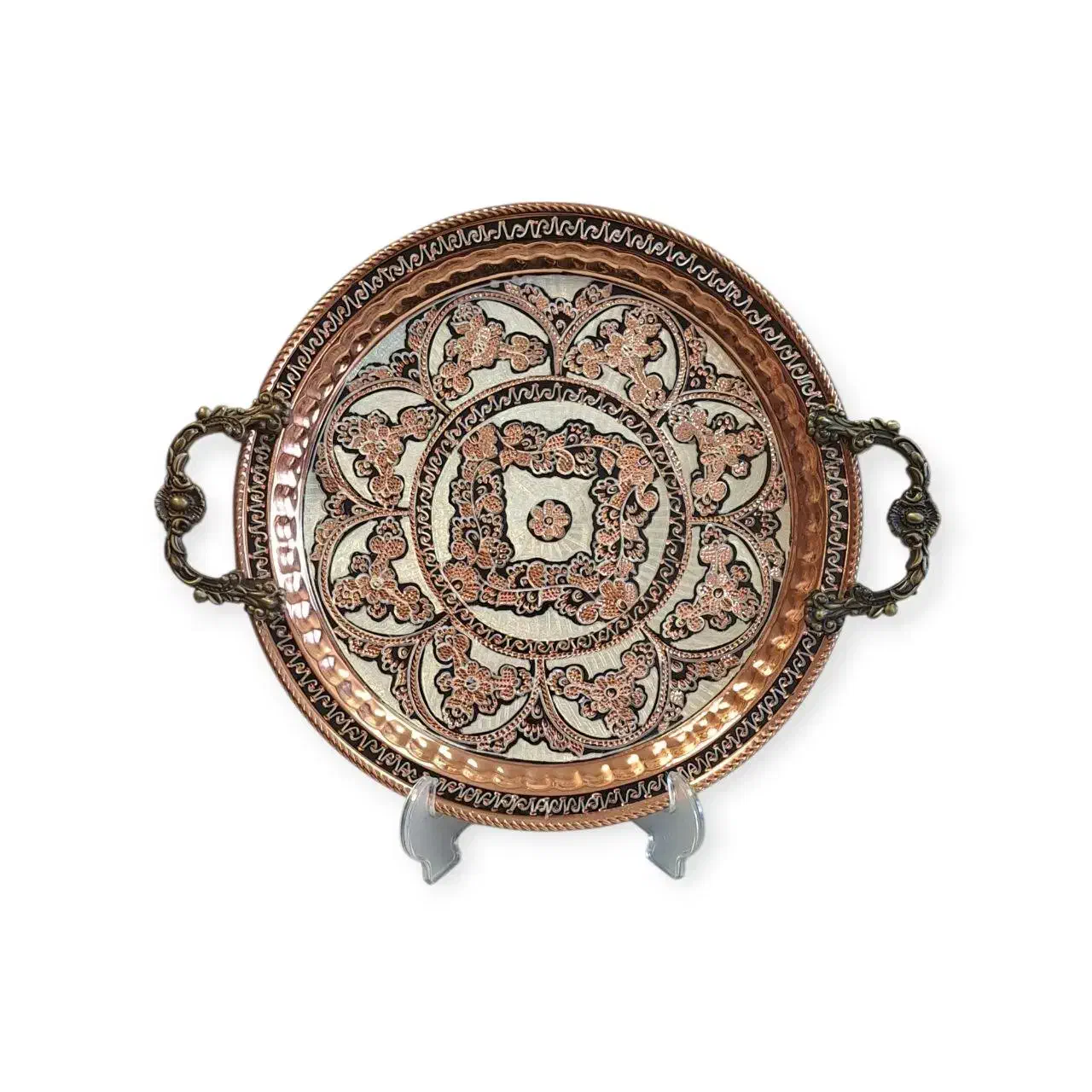 سینی مسی لوکس نقره کوب / بدون تغییر رنگ / اقساطی|ظروف سرو و پذیرایی|تهران, بازار|دیوار