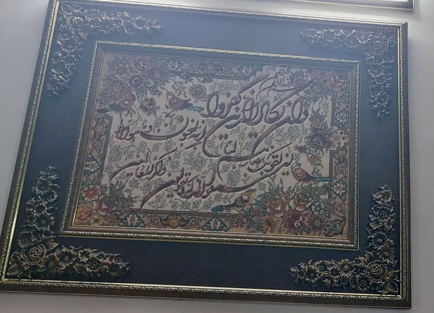تابلو در حد نو بدون هبچ گونه پارگی وخط وخش|تابلو فرش|چهاردانگه (تهران), |دیوار