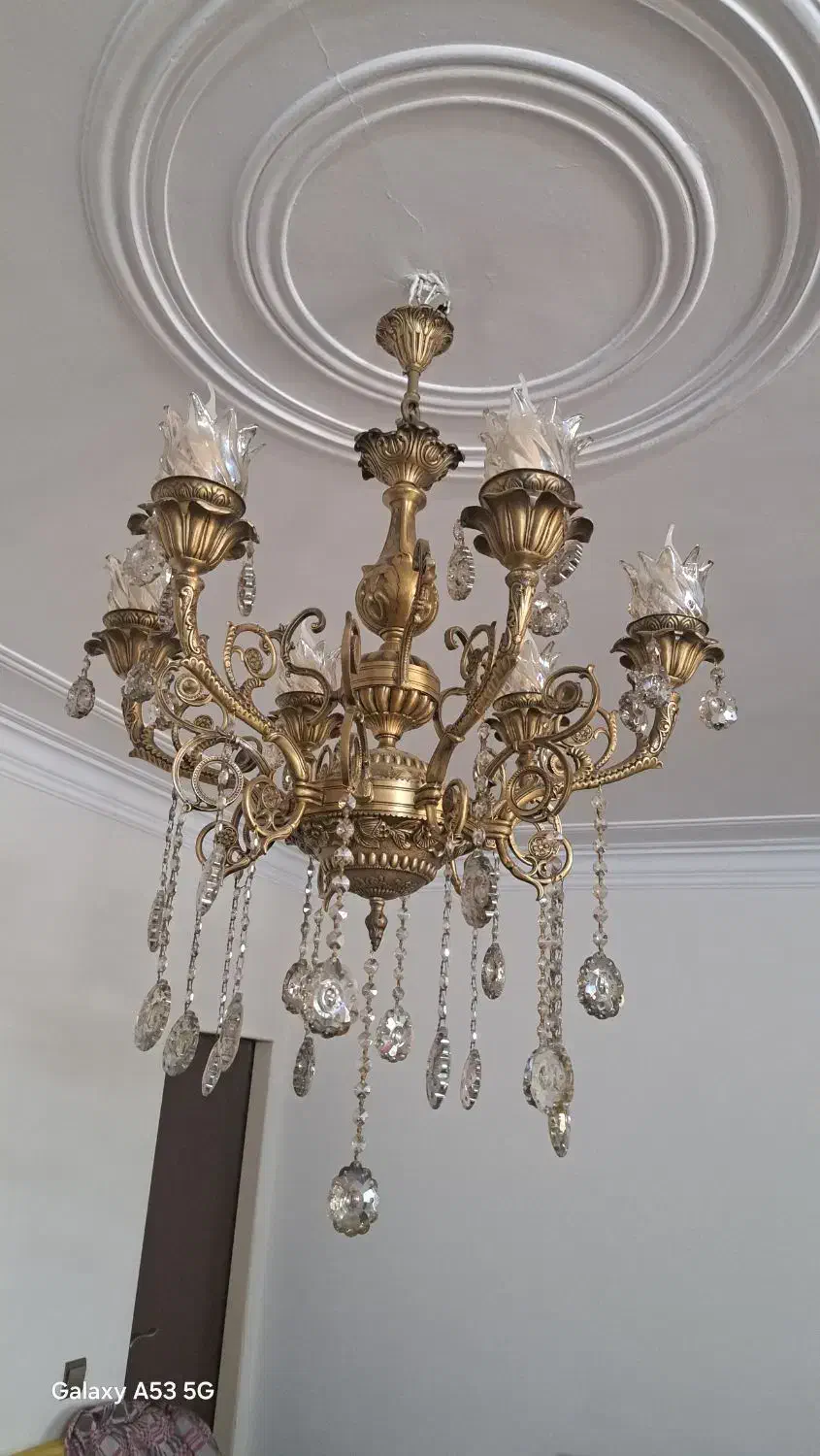 لوستر برنز|لوستر و چراغ آویز|رباطکریم, رباطکریم|دیوار