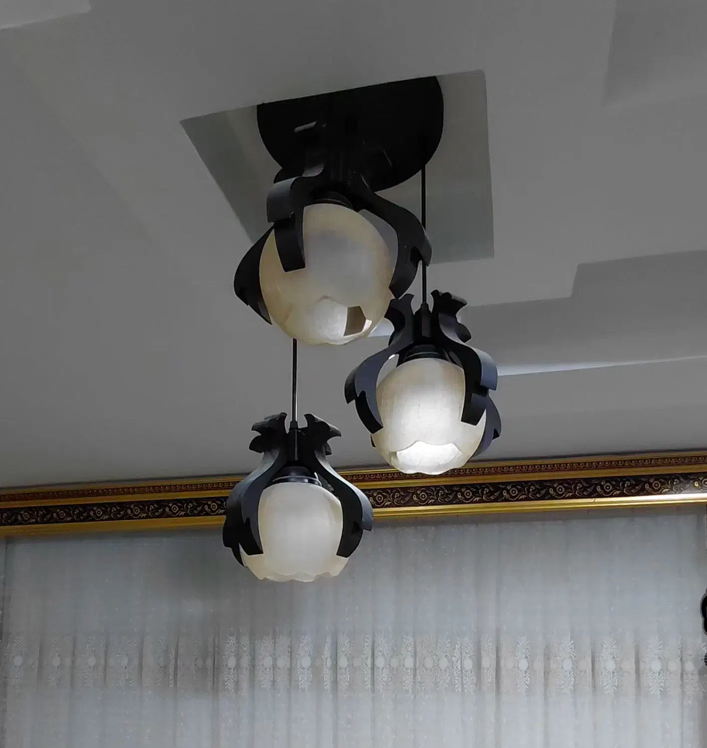 لوستر|لوستر و چراغ آویز|بیرجند, |دیوار