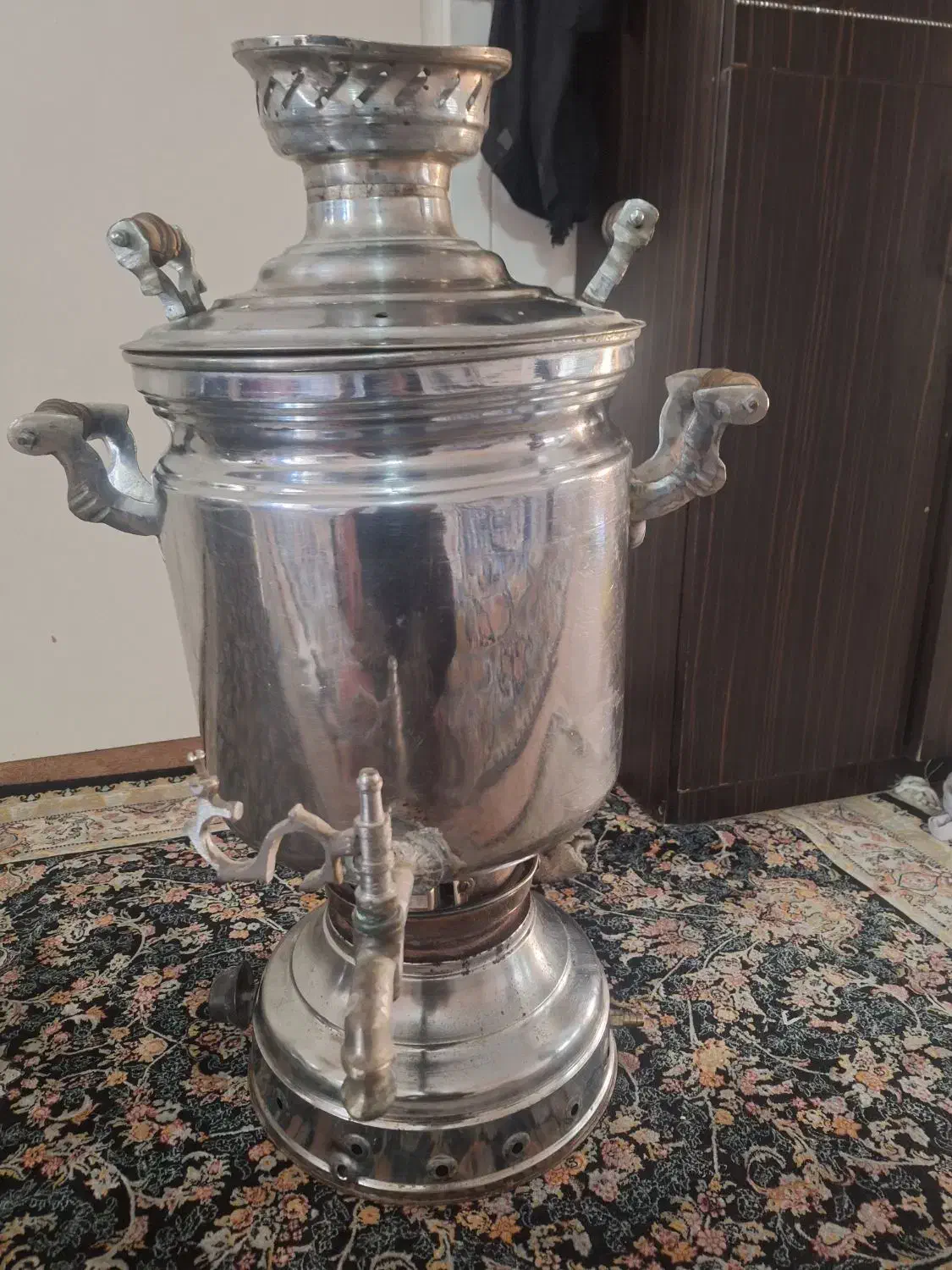 سماور مسجدی بزرگ سالم|سماور، چای‌ساز، قهوه‌ساز|نسیم‌شهر, |دیوار