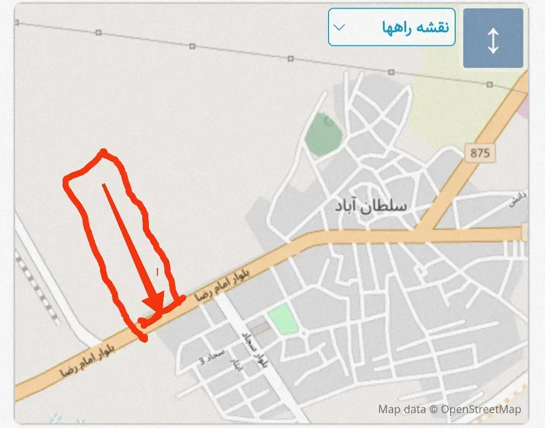 زمین تجاری مسکونی سه نبش اماده پروانه ساخت|فروش زمین و ملک کلنگی|خوشاب, |دیوار