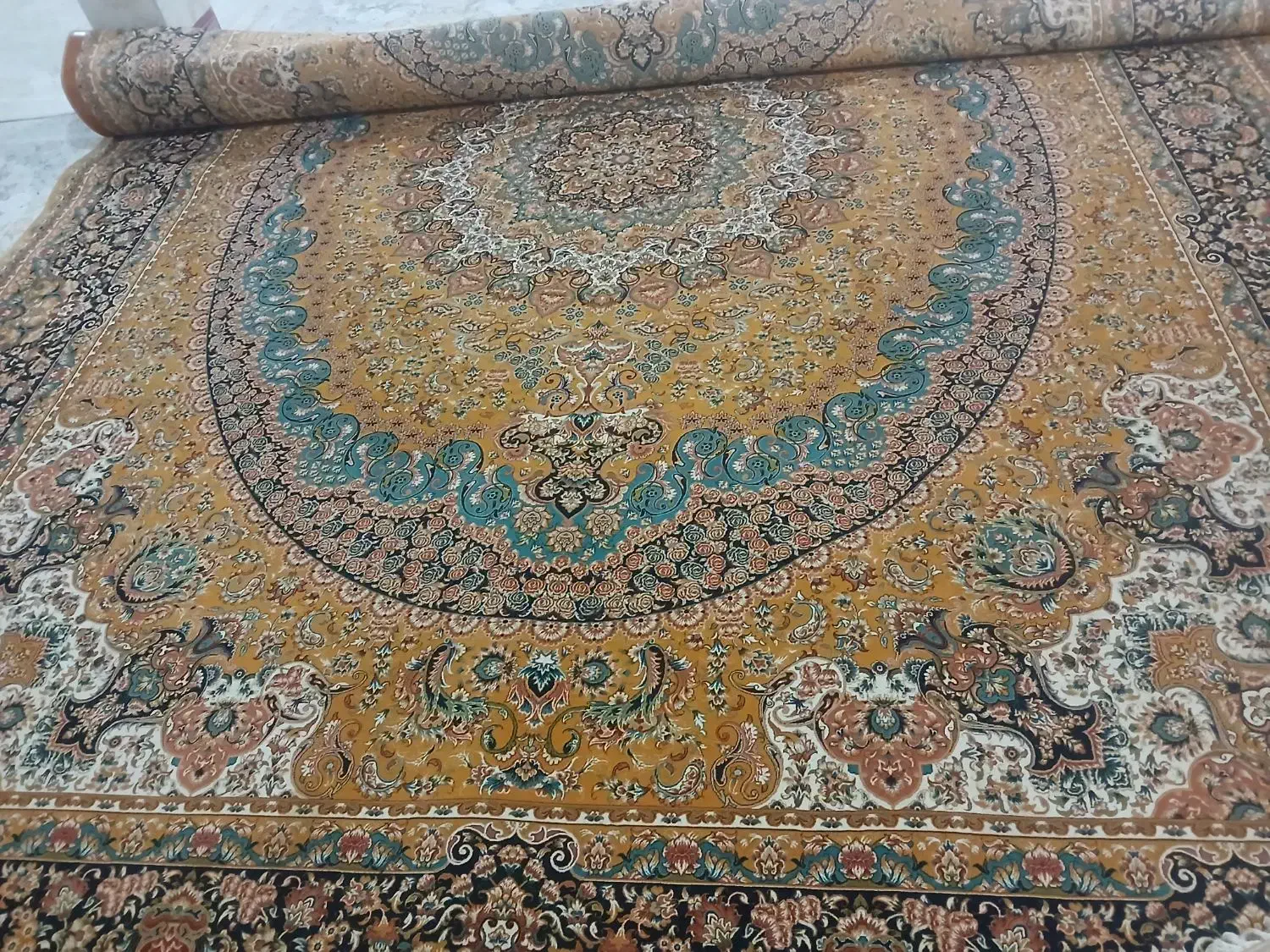 قالی فرش۱۲متری|فرش|قم, نخودی|دیوار