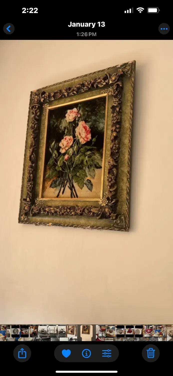 تابلو فرش چله ابریشم ۶۰ رج|تابلو فرش|تهران, ازگل|دیوار