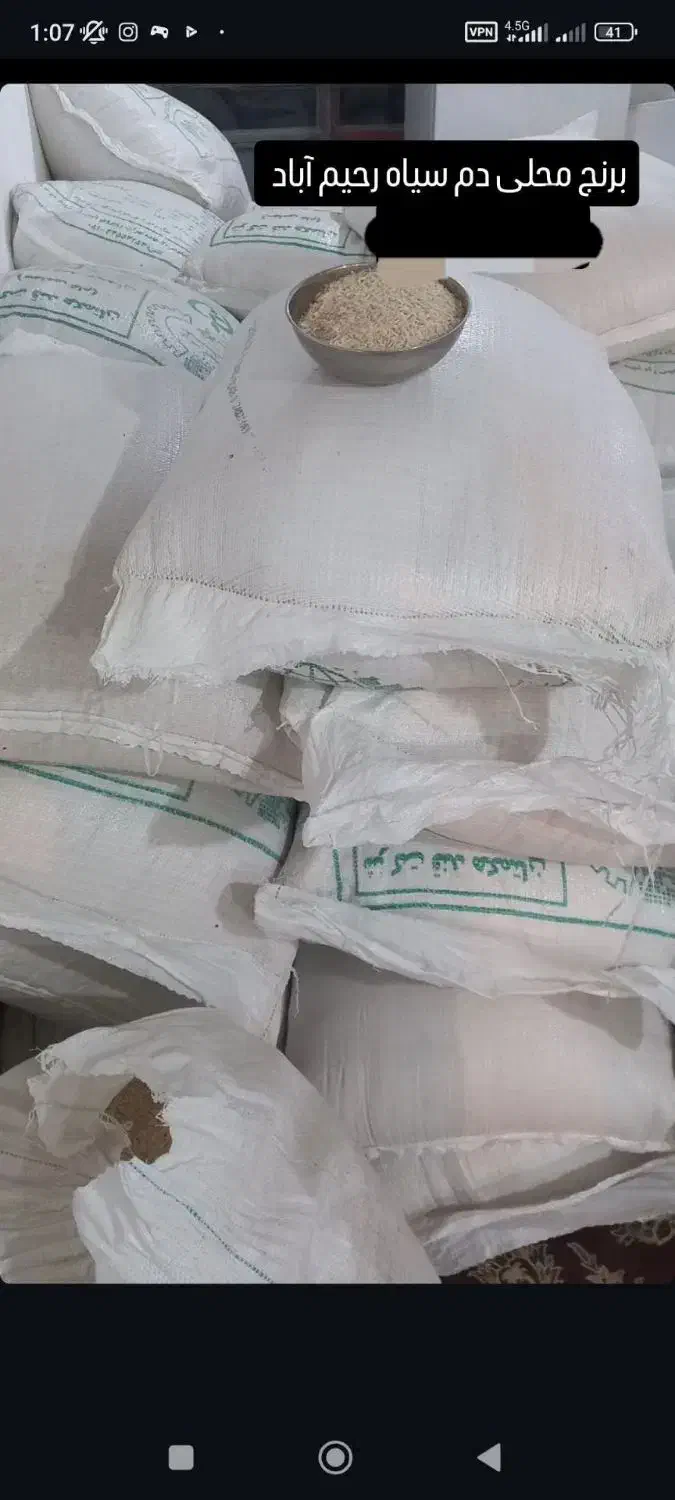 برنج دم سیاه درجه یک|خوردنی و آشامیدنی|شاهیوند, |دیوار