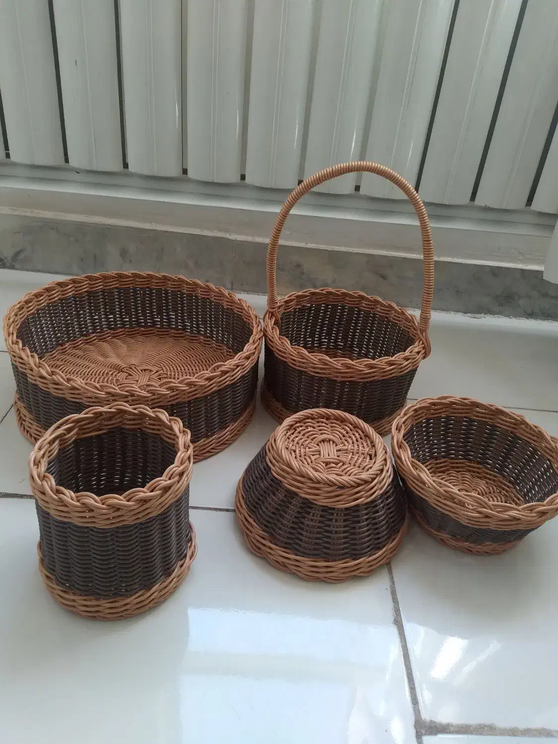 سبدهای دست بافت|صنایع دستی و سایر لوازم تزئینی|بیرجند, |دیوار