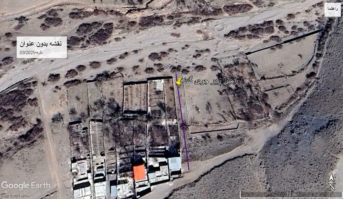 زمین ویلایی  جوزم بین طرفه و گدنه|فروش زمین و ملک کلنگی|دهج, |دیوار