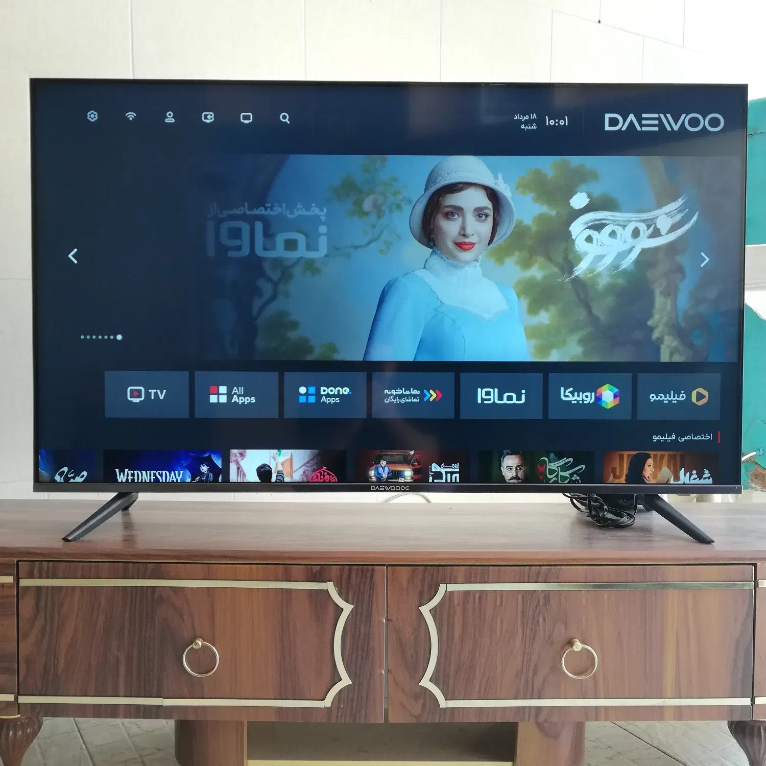 تلویزیون 50 دوو فورکی و هوشمند استوک|تلویزیون و پروژکتور|یزد, |دیوار