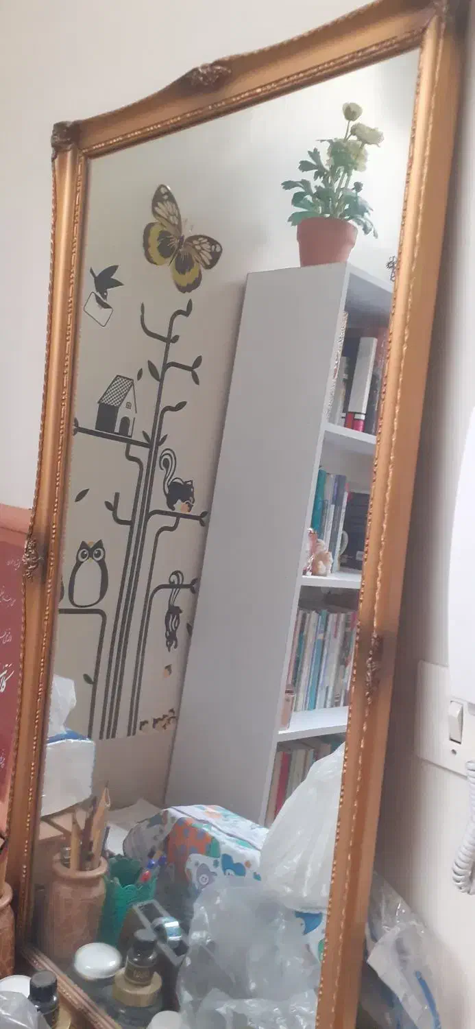 آینه چوبی|آینه|قم, بکایی|دیوار